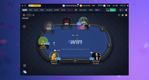 how to start playing 1win poker   step 7