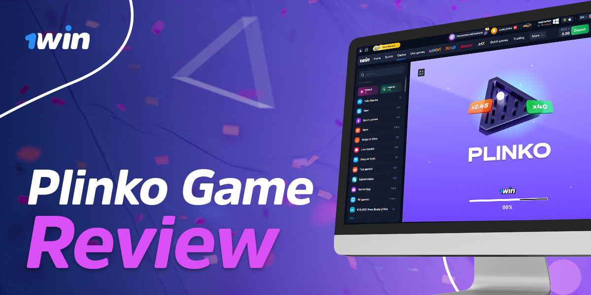 Plinko game on 1Win Kenya website