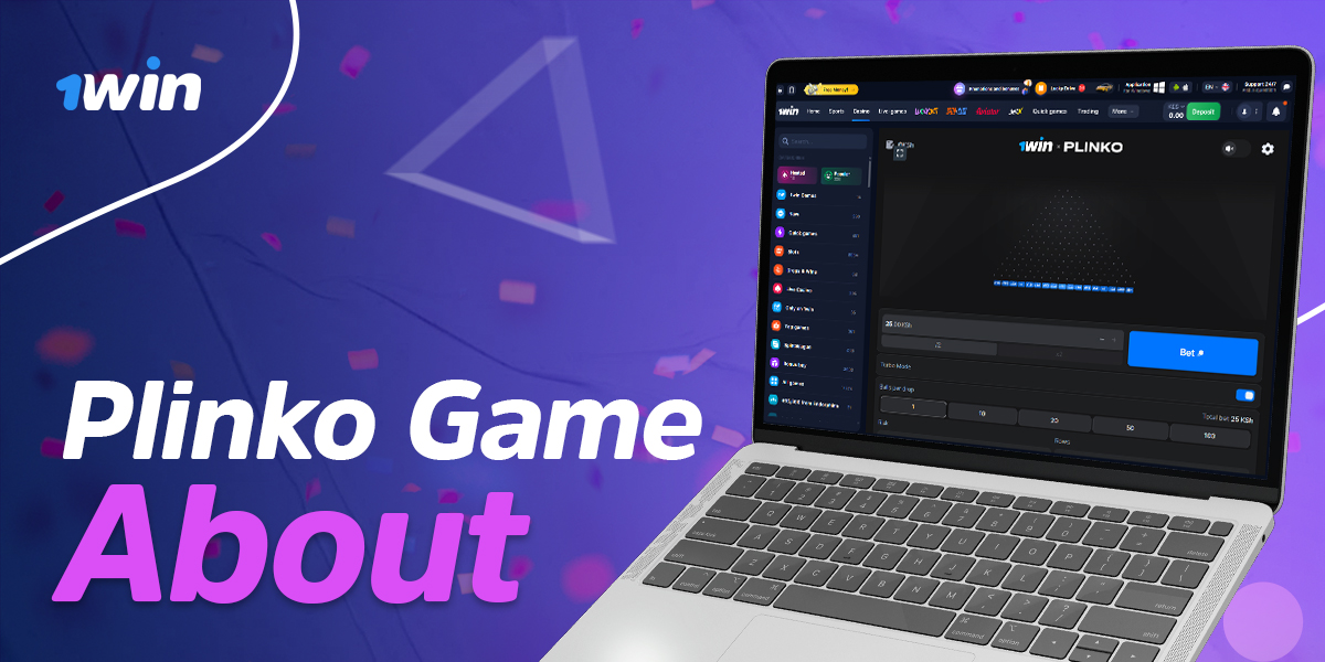 Plinko gameplay on 1Win's online platform