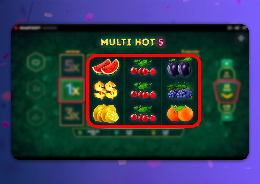 Spin reels, watch multiplier